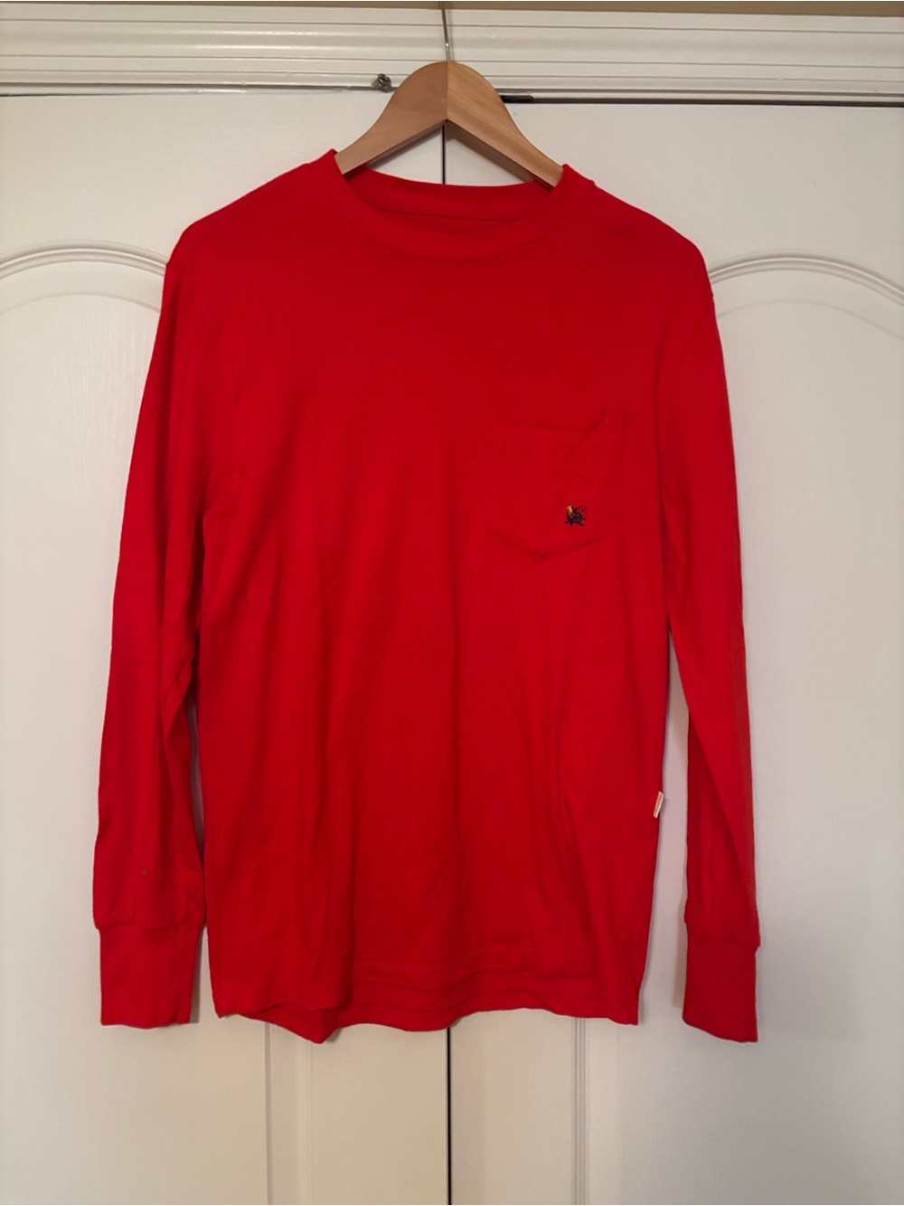 Aime Leon Dore Red Long-Sleeve Pocket Tee
